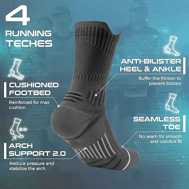 1/5 Pair Men Towel Bottom Bask - đánh giá và giá Athletic Sock Cushion