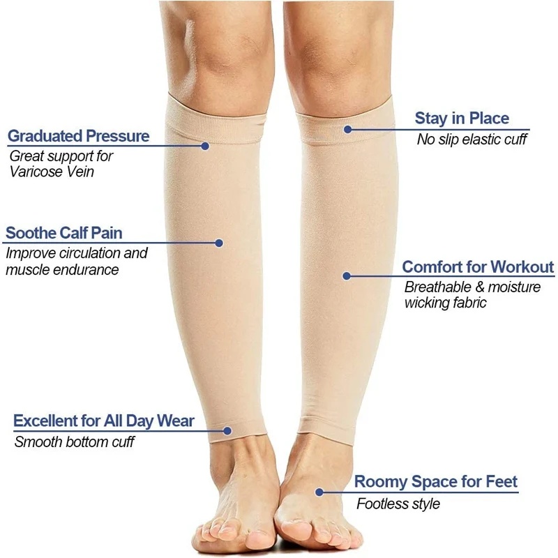 Footless Calf Compression Slee - đánh giá và giá Compression Sock Medical